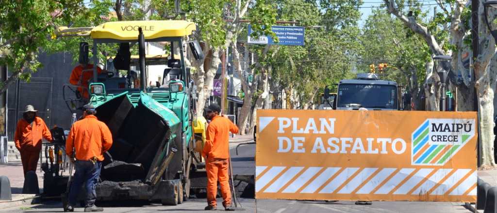 Maipú acelera su Plan Integral de Asfalto