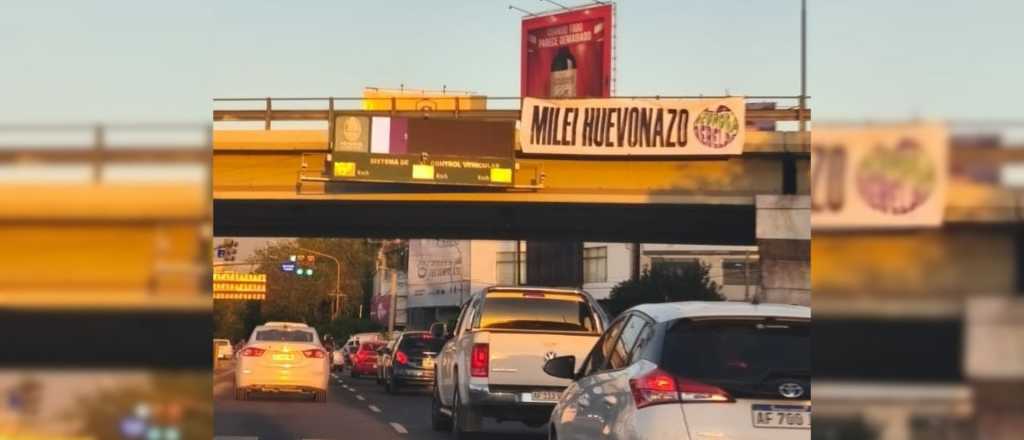 Exdiputado peronista detenido por colgar un pasacalles contra Milei