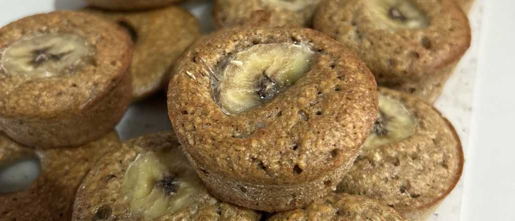 Cómo preparar unos exquisitos muffins de banana sin harina