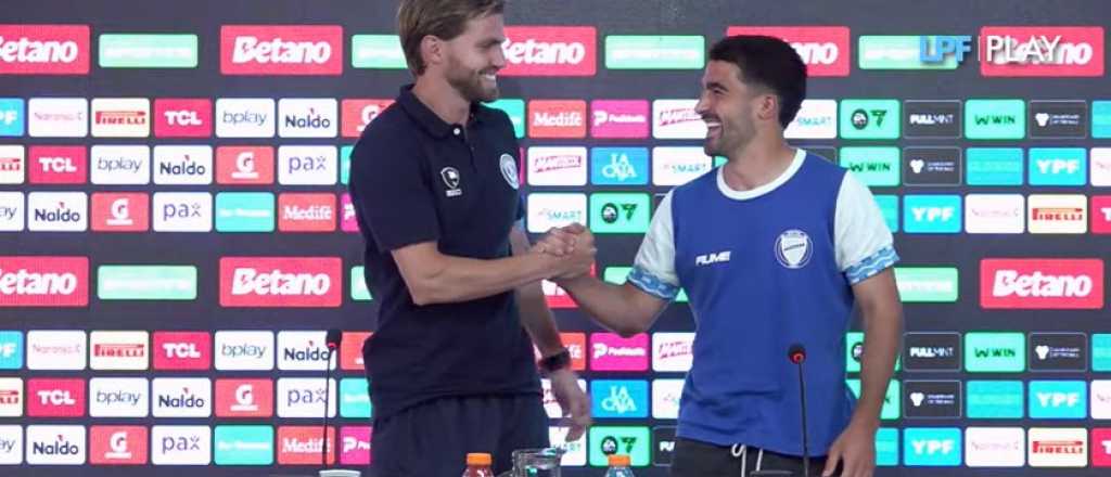 Centurión y Poggi, juntos en la previa del clásico del domingo