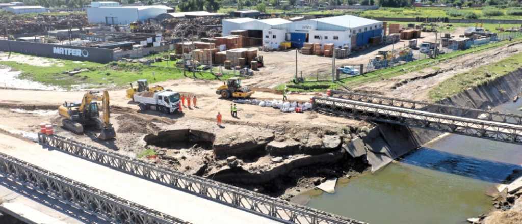 El Gobierno cobró a Bahía Blanca $17 millones por cada puente de emergencia