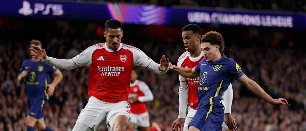 El Atlético de Madrid de Simeone cayó por goleada ante el Arsenal