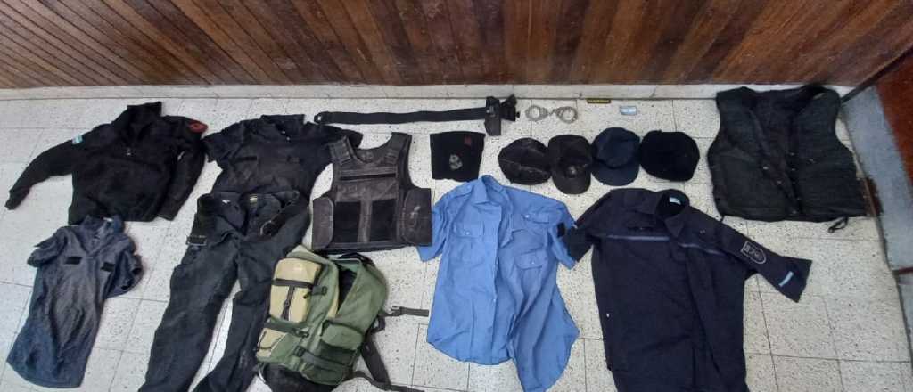 Tres detenidos en Guaymallén con drogas y ropa de policías