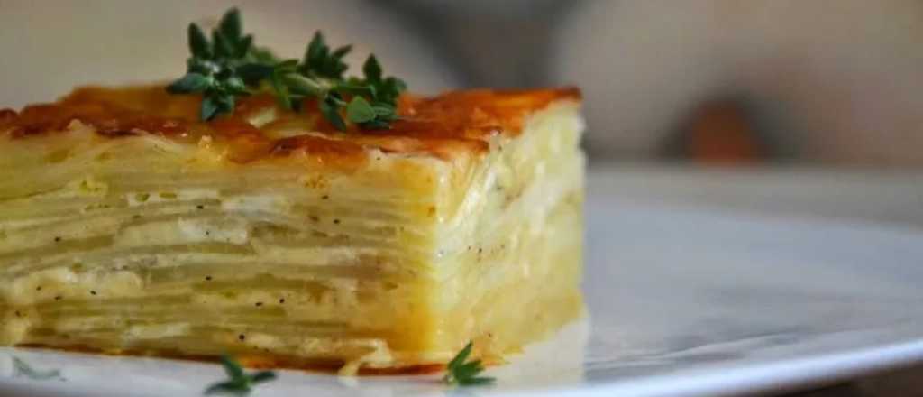 Mil hojas de papa: una guarnici&oacute;n cremosa que eleva cualquier plato