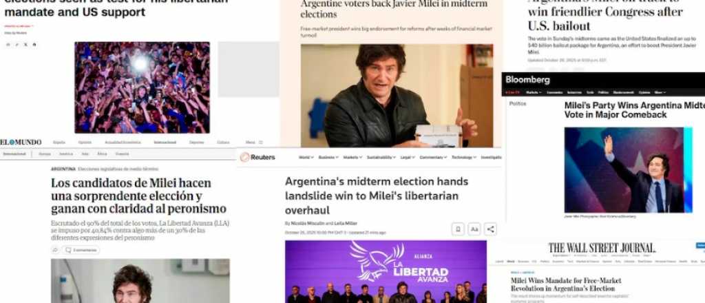 Así reflejaron la victoria de La Libertad Avanza los medios del mundo