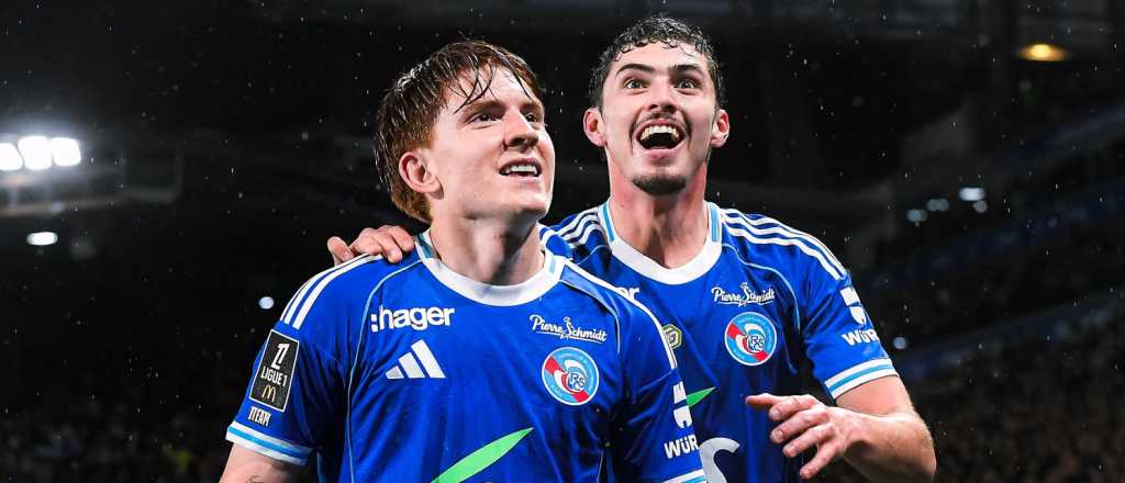 Videos: goles de Panichelli y el Colo Barco en la goleada del Estrasburgo