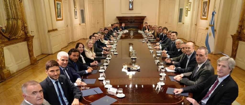 Milei se reunió con Casado y los gobernadores