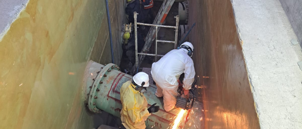 Corte de agua: cómo siguen los trabajos de Aysam