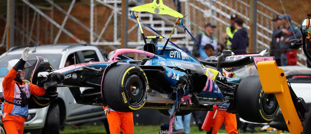 Colapinto chocó en la sprint del Gran Premio de Brasil