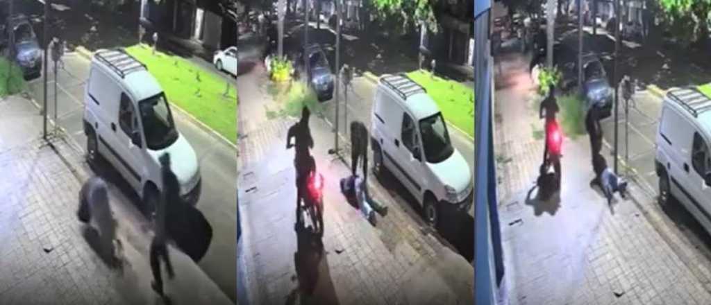Video: motochorros arrastraron y golpearon a una mujer
