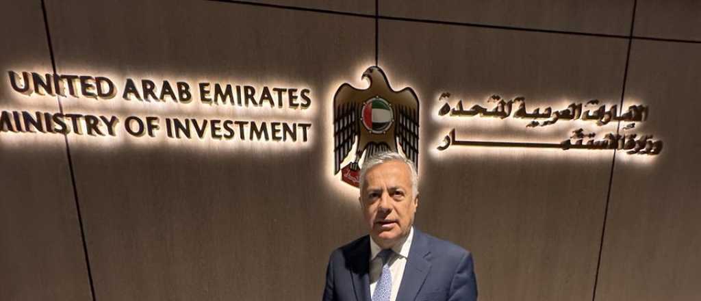 De qué habló Cornejo con un alto funcionario de los Emiratos Árabes