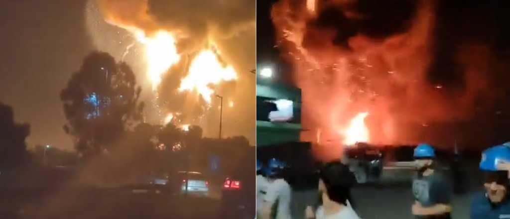 Videos: aterradora explosión en una fábrica de Ezeiza