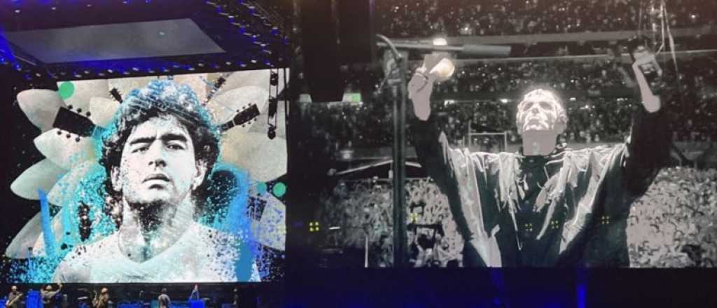 Oasis emocionó con un sorpresivo homenaje a Maradona