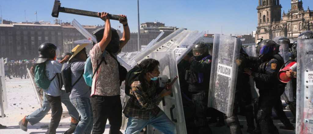 Protestas por la paz en México terminó en incidentes: 120 heridos