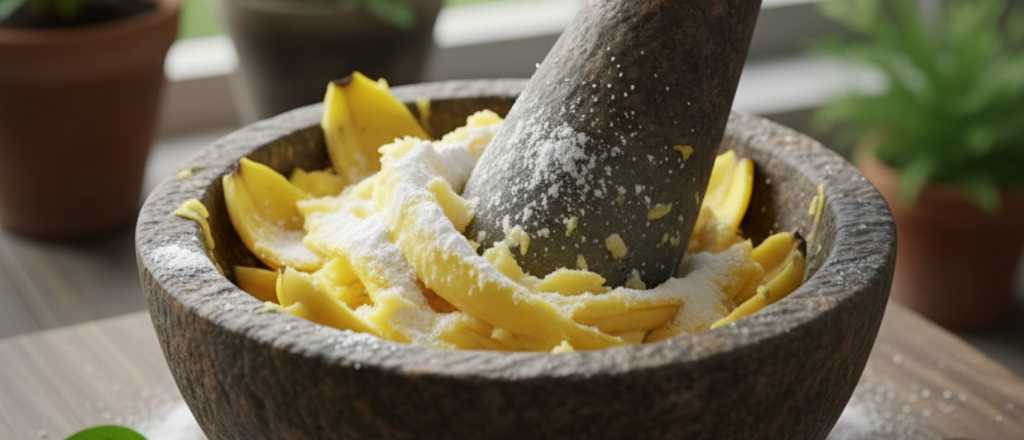 Cáscara de banana y bicarbonato, la mezcla de los mil usos en el hogar