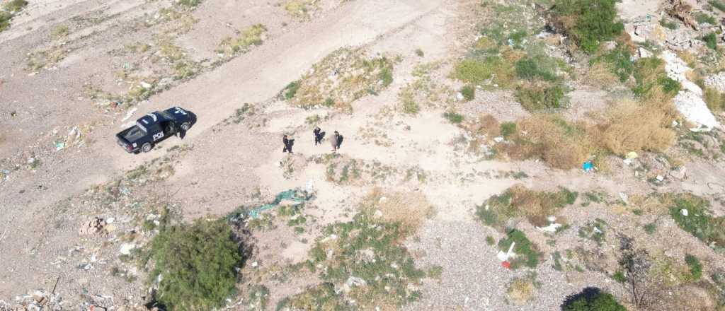 Huyó de su pareja, se perdió y la rescataron con drones en Maipú