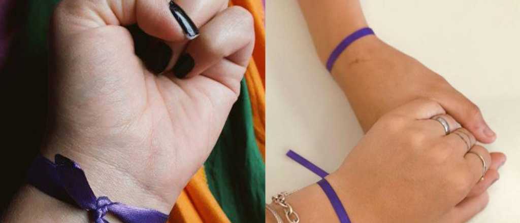 Cinta violeta en la muñeca: qué significa y por qué cada vez es más usada