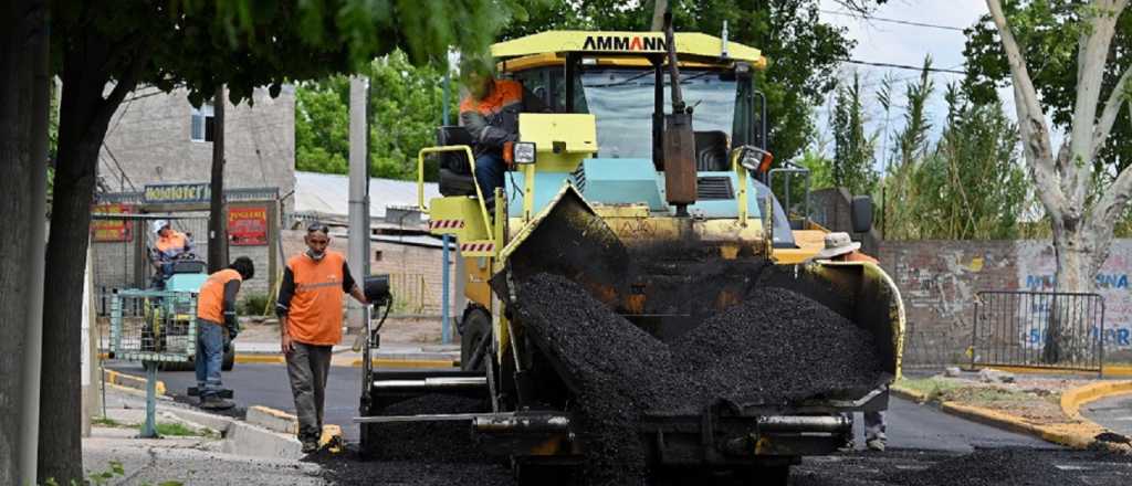 Así continúa la renovación de una arteria clave en Godoy Cruz 
