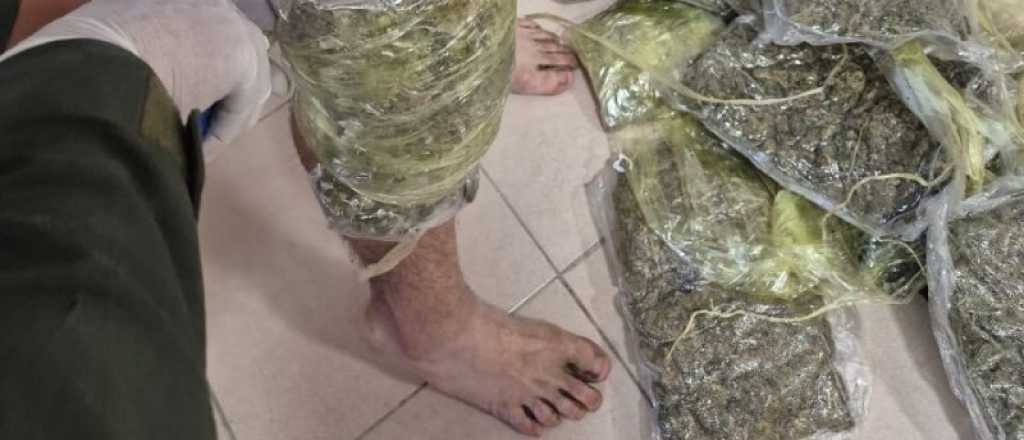 Dos detenidos que traían marihuana a Mendoza oculta en el cuerpo
