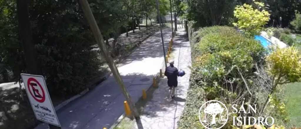 Video: as&iacute; escaparon los delincuentes tras robar en la casa de Valeria Mazza