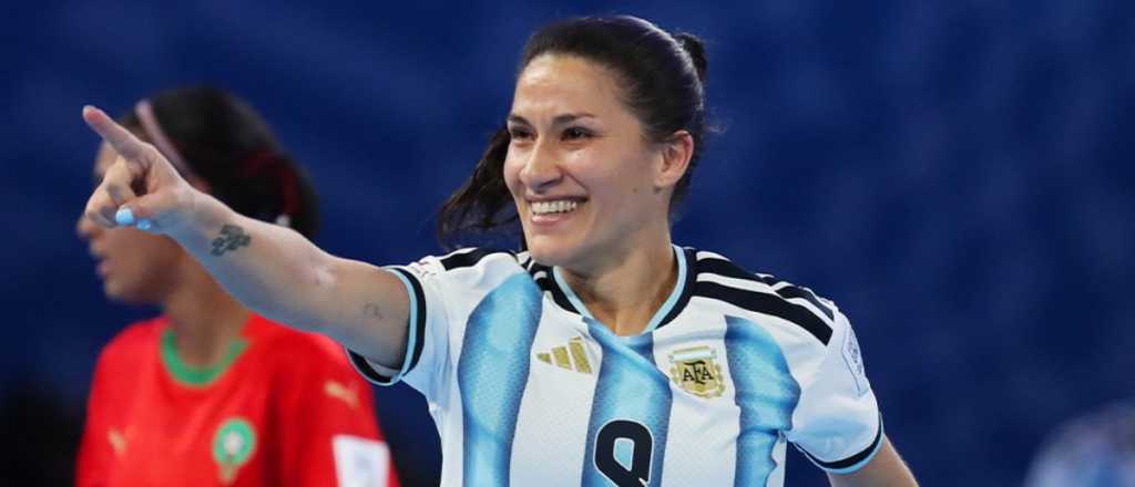 Argentina goleó a Marruecos en el Mundial con goles de mendocinas