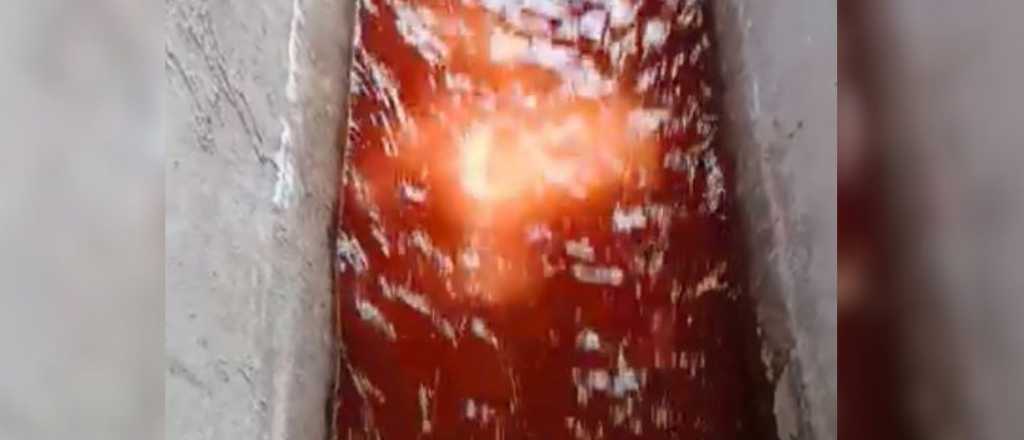 Video: &iquest;por qu&eacute; en las acequias corre agua roja?