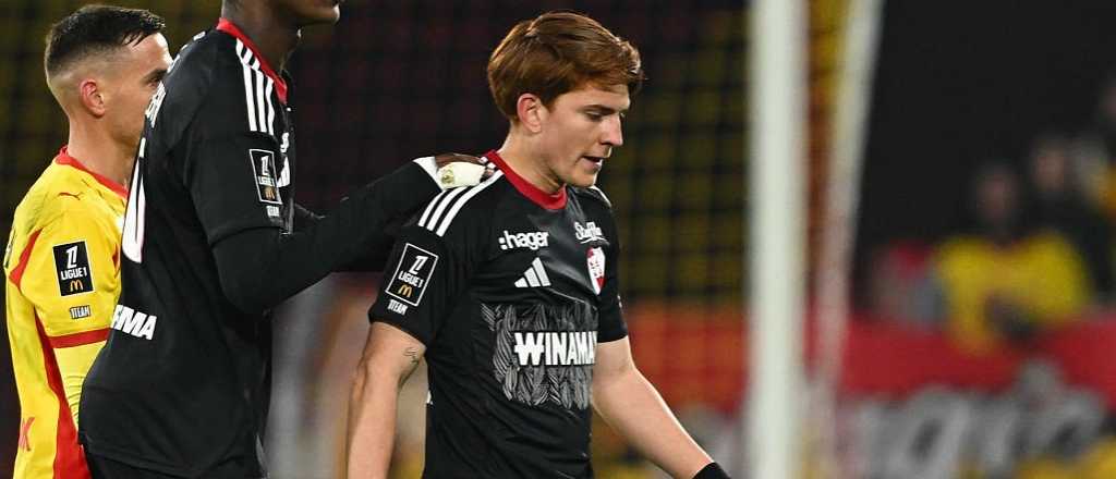 Video: el Colo Barco fue expulsado y Estrasburgo perdió ante el Lens