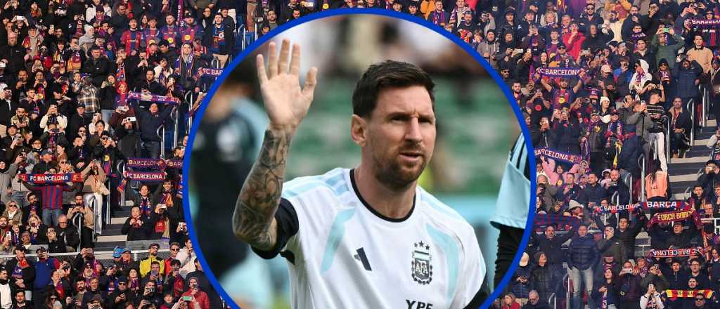 Video: tremenda ovación para Messi en el regreso de Barcelona al Camp Nou