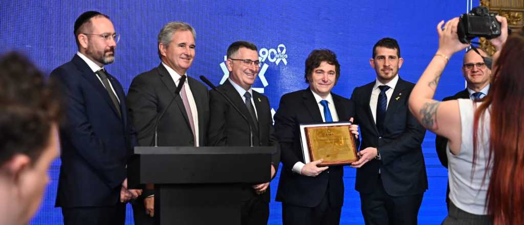 Milei en el aniversario de la DAIA: "Apoyar a Israel es necesario para nuestro país"