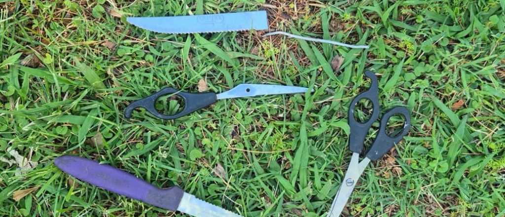 Arrestaron en el Parque a un joven por llevar objetos punzocortantes
