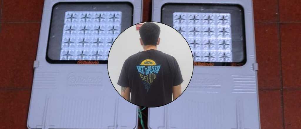 Detuvieron a un mendocino que vendía focos del alumbrado público vía redes