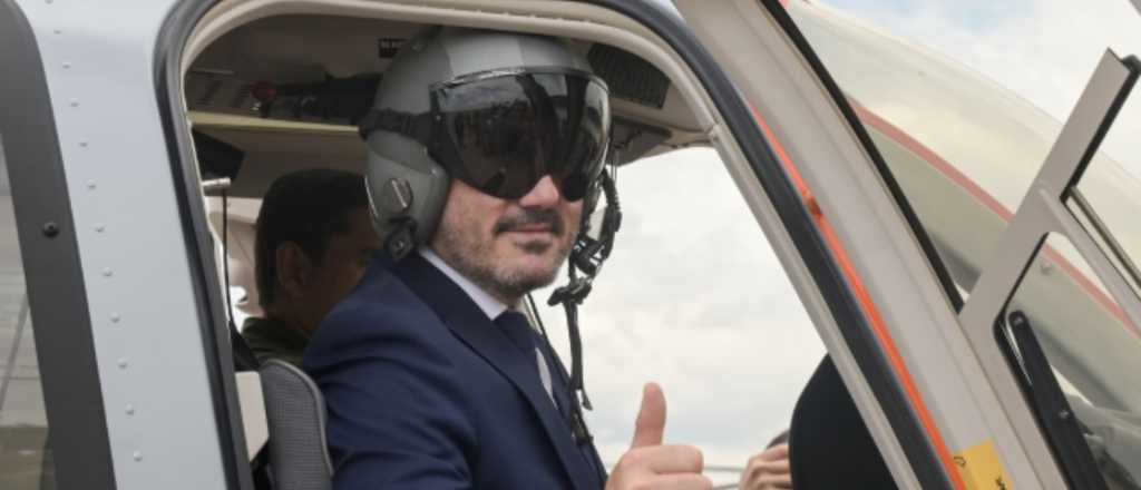 Petri presentó helicópteros en su último acto en Mendoza como ministro