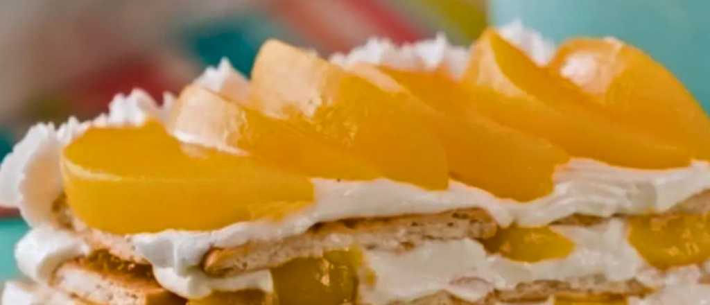 Carlota de durazno: el postre frío más fácil para preparar sin horno