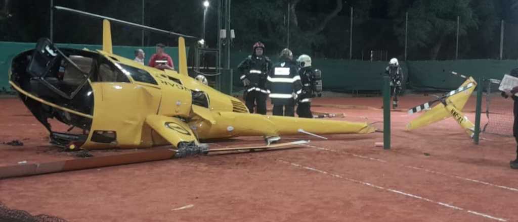 Imputaron al piloto que cay&oacute; con el helic&oacute;ptero en una cancha de tenis