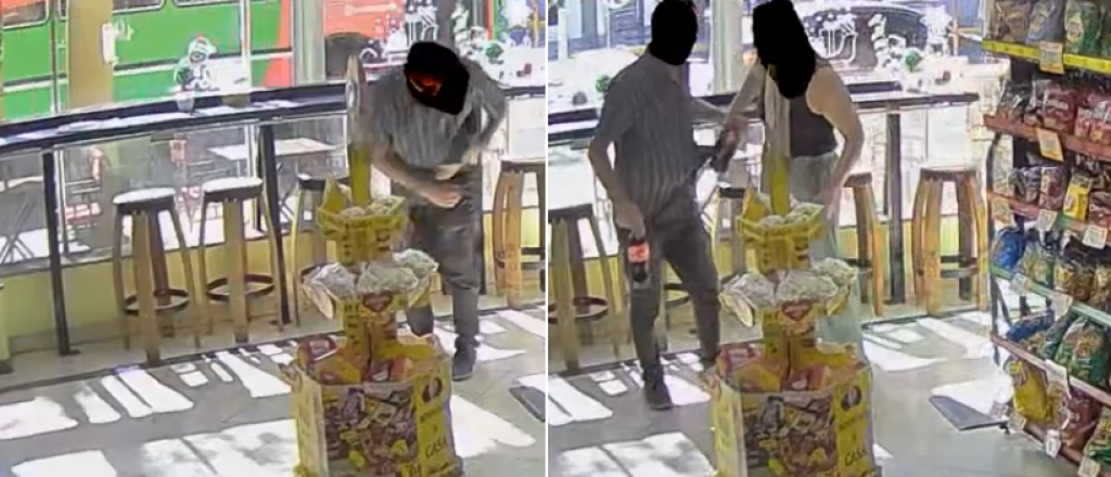 Video: salió de la cárcel y lo engancharon al otro día robando en el centro
