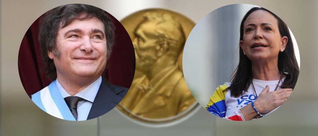Milei viaja con Mar&iacute;a Corina Machado a recibir el Premio Nobel de la Paz