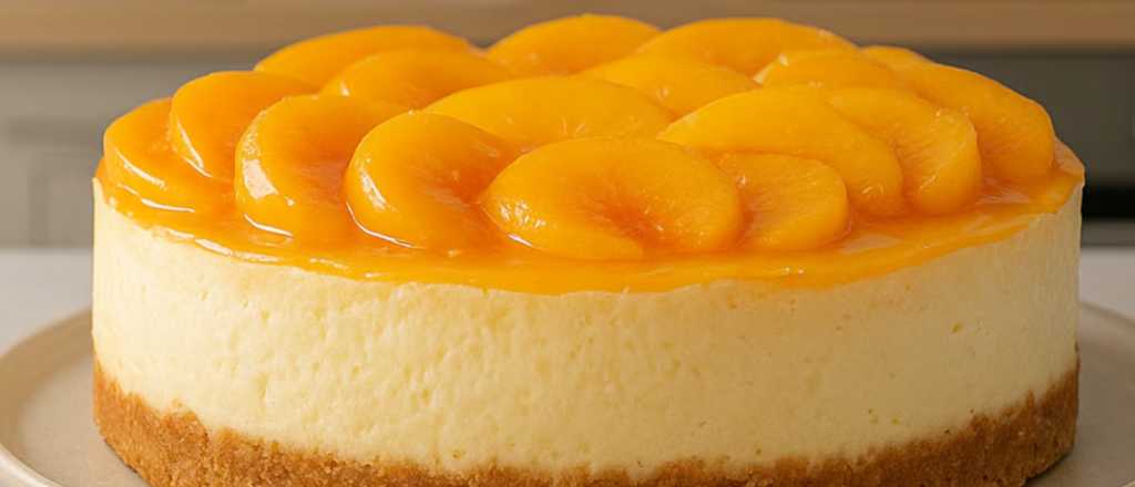 Cheesecake de durazno: un postre suave, fresco y perfecto para el verano