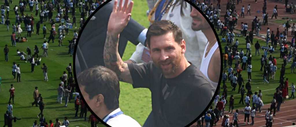 Locura por la visita de Messi a India: hubo incidentes y detuvieron al organizador