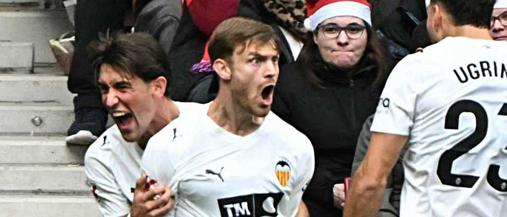 Video: golazo de Lucas Beltr&aacute;n en la derrota del Valencia ante el Atleti