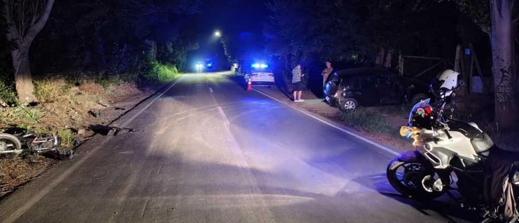 Murió un motociclista de 21 años en un trágico choque en Las Heras