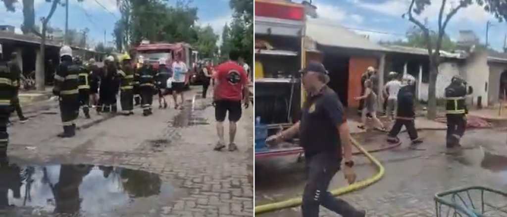 Se incendiaron dos casas de Carrodilla, una mujer est&aacute; grave y murieron mascotas