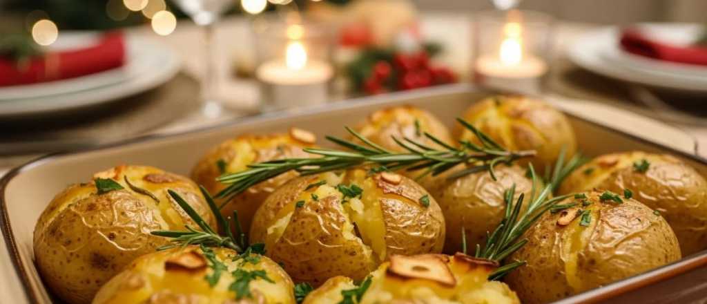 Papas navideñas al horno: ingredientes simples y resultado asegurado
