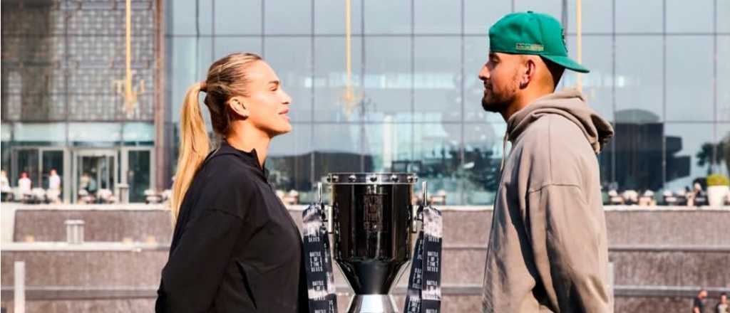 Se viene la "Batalla de los Sexos" entre Sabalenka y Kyrgios: día, hora y TV