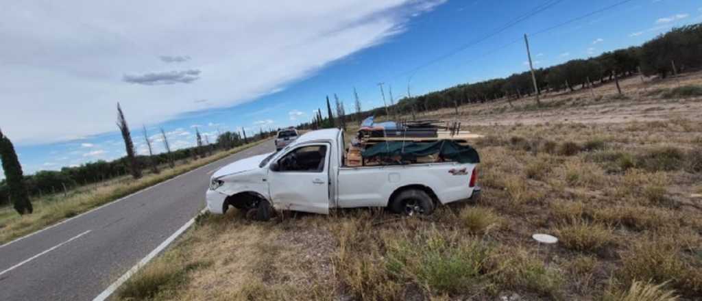 Dos heridos dej&oacute; un choque frontal con vuelco en General Alvear