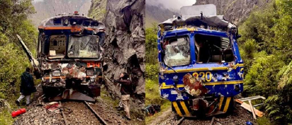 Video: choque frontal entre dos trenes camino al Machu Picchu