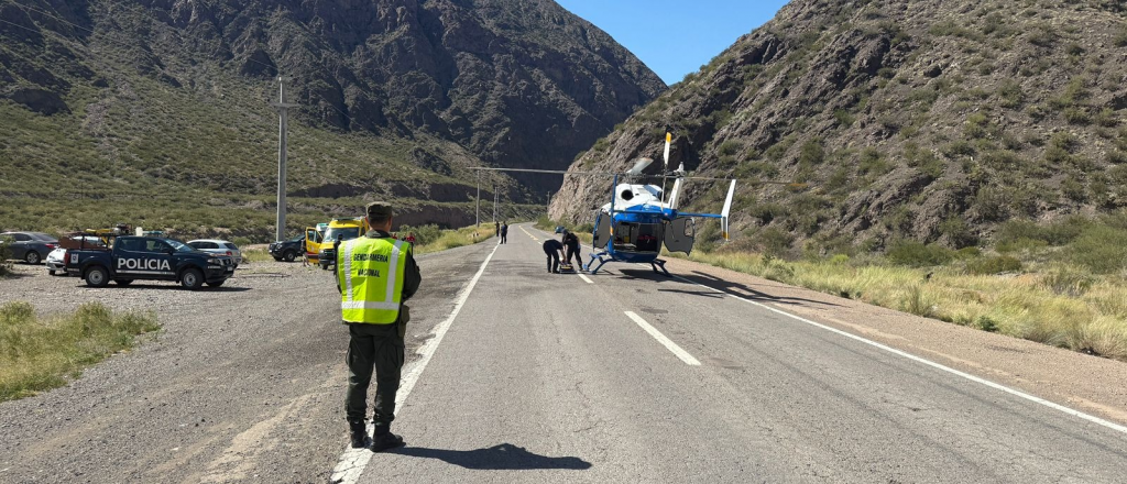 Murió uno de los heridos en el vuelco de un auto chileno en Ruta 7