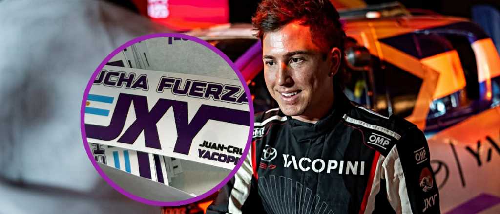 El sticker que llevar&aacute;n los pilotos del Dakar en honor a Juan Cruz Yacopini