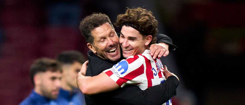 Fuerte respaldo del Cholo Simeone a Juli&aacute;n &Aacute;lvarez: "Es el mejor"