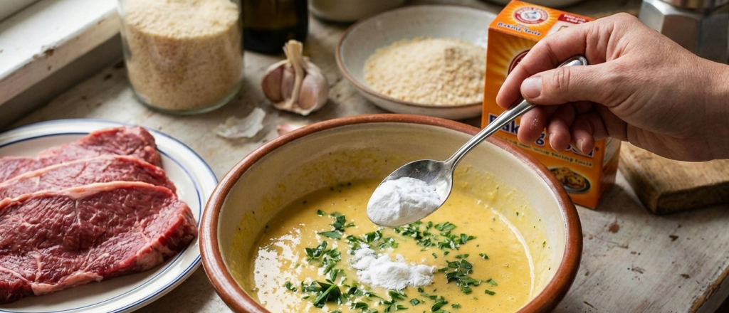 Por qu&eacute; recomiendan poner bicarbonato en la mezcla de las milanesas