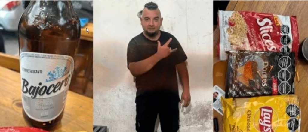 Un mendocino robó una cerveza y papas fritas y lo arrestaron en San Juan